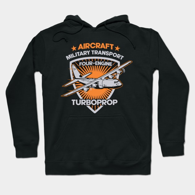 AIRCRAFT MILITARY TRANSPORT Hoodie by beanbeardy